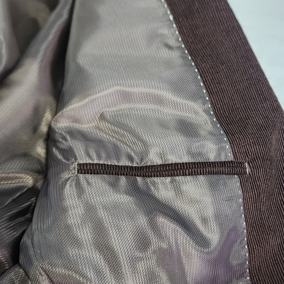 DOCKERS Mens Brown Corduroy Blazer Jacket 44S Neutral‎ Sport Coat 100% Cotton - Picture 6 of 12